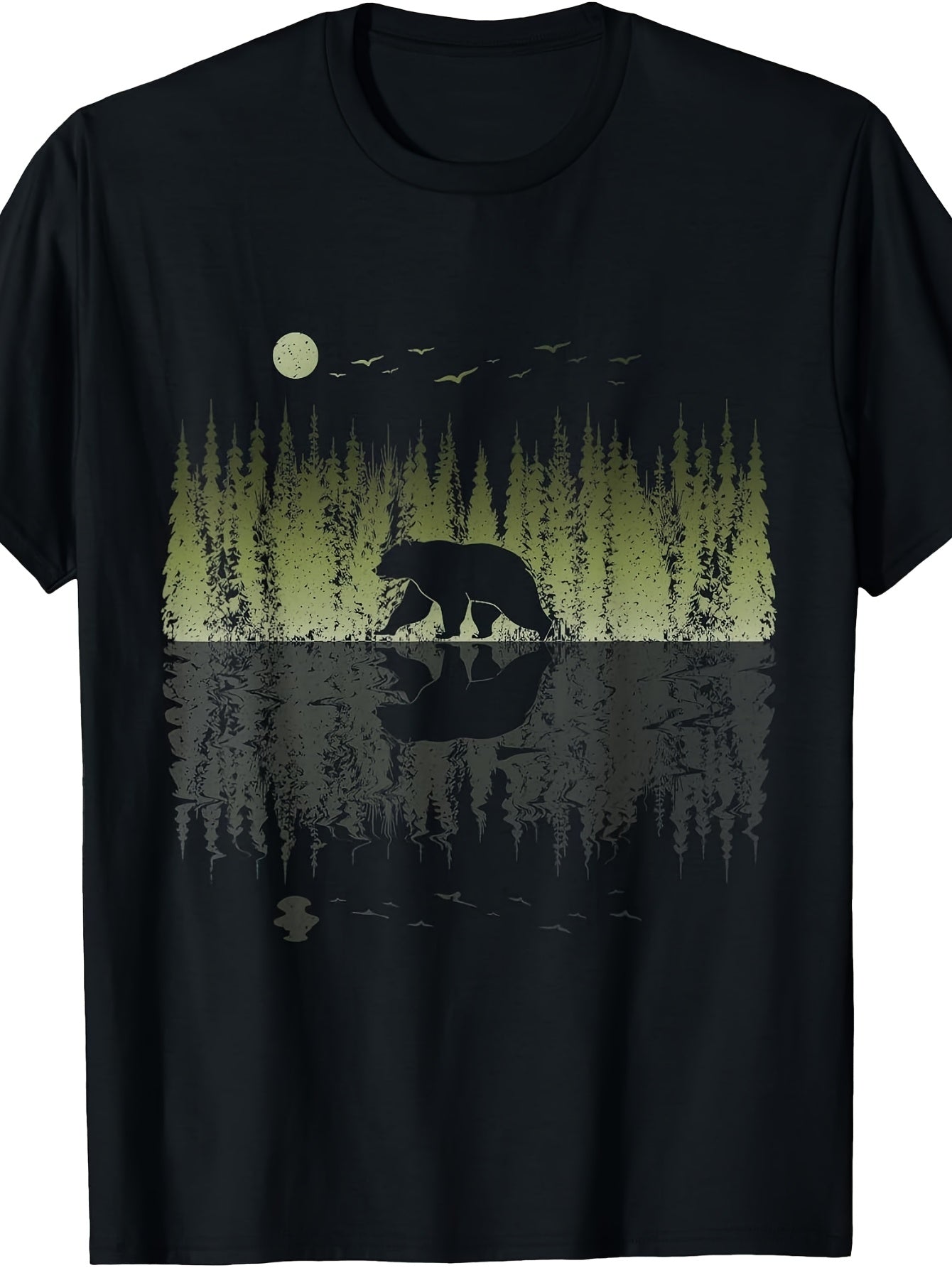 Outdoor Trees Reflection Wildlife Nature Animal Bear Forest T-Shirt