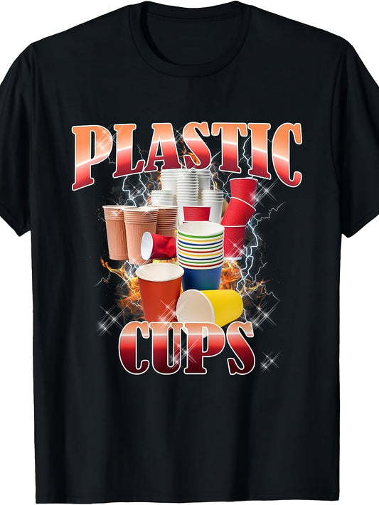 Thanksgiving Plastic Cups Bootleg 90S Rap Rock Vintage T-Shirt