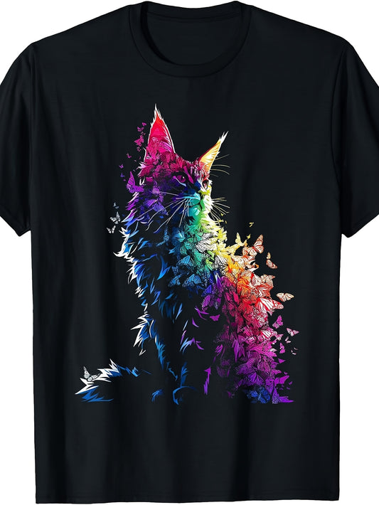 Maine Coon Cat Lover Kawaii Art T-Shirt